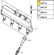 597074-Bobina de Ignicao - Conector Preto