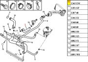 1343EM-Mangueira Superior do Radiador