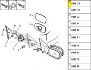 Retrovisor Manual - Lado Esquerdo