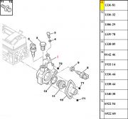 133681-Suporte da Valvula Termostatica - Aluminio