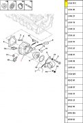 1336W5-Suporte da Valvula Termostatica - Aluminio